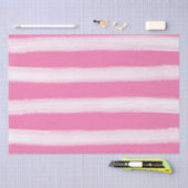 Papier Mousseline Aquarelle Plage Baies Roses (Artisanat)