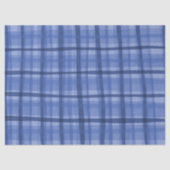 Papier Mousseline Aquarelle Plaid Main-Drake Moderne Rustique Preppy (Recto)