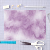 Papier Mousseline Aquarelle Plum Mauve Abstraite (Artisanat)