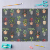 Papier Mousseline Aquarelle Pointe Plante Terracotta Pots Rustique (Artisanat)