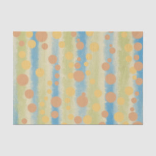 Papier Mousseline Aquarelle Pois verticaux triés