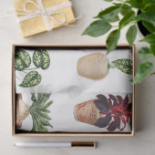 Papier Mousseline Aquarelle Pots Plante Motif Pots en terre cuite (Cadeau)