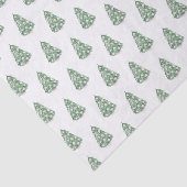 Papier Mousseline Aquarelle Preppy Holidays Tree Ginger Jar Baubles (Détail)