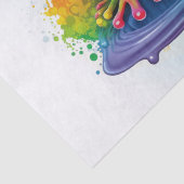 Papier Mousseline Aquarelle Rainbow Frog (Détail)