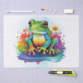 Papier Mousseline Aquarelle Rainbow Frog (Artisanat)