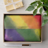 Papier Mousseline Aquarelle Rainbow personnalisée (Cadeau)