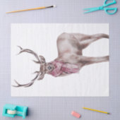 Papier Mousseline Aquarelle Red Deer Tartan Scalf (Artisanat)