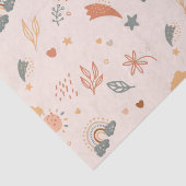 Papier Mousseline Aquarelle Retro Boho Arc-en-ciel neutre (Détail)