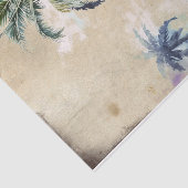 Papier Mousseline Aquarelle Rétro Pirate Bateau Palm Tree Decoupage (Détail)