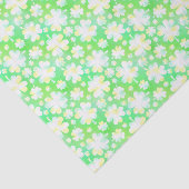 Papier Mousseline Aquarelle rétro Shamrock de la Saint Patrick (Détail)