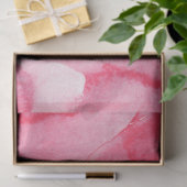Papier Mousseline Aquarelle rose (Cadeau)