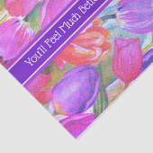 Papier Mousseline Aquarelle rose (Détail)