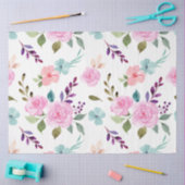 Papier Mousseline Aquarelle rose (Artisanat)