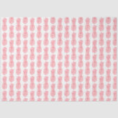 Papier Mousseline Aquarelle rose Ananas tropical (Recto)