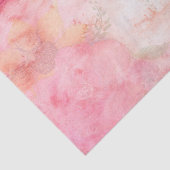 Papier Mousseline Aquarelle rose Arrière - plan floral (Détail)