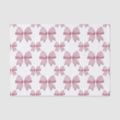 Papier Mousseline Aquarelle rose En vichy Bow (Recto)