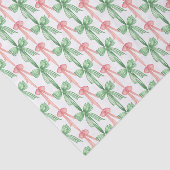 Papier Mousseline Aquarelle Rose et Vert Coquette Vaches (Détail)