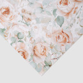 Papier Mousseline Aquarelle Rose Fleur Eucalyptus Feuille Floral (Détail)