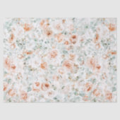 Papier Mousseline Aquarelle Rose Fleur Eucalyptus Feuille Floral (Recto)