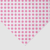 Papier Mousseline aquarelle rose pois dotty design (Détail)
