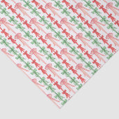 Papier Mousseline Aquarelle Rose, Rouge et Vert Coquette Vaches (Détail)