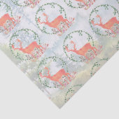 Papier Mousseline Aquarelle Russe Reindeer Boho (Détail)