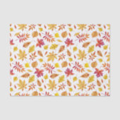 Papier Mousseline Aquarelle Rustique Automne quitte Motif (Recto)