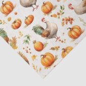 Papier Mousseline Aquarelle rustique des Citrouilles de Thanksgiving (Détail)