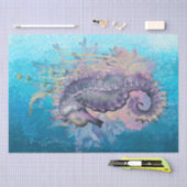 Papier Mousseline Aquarelle Sea Horse (Artisanat)