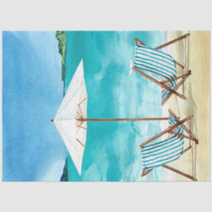 Papier Mousseline Aquarelle Seascapes Series Design 1