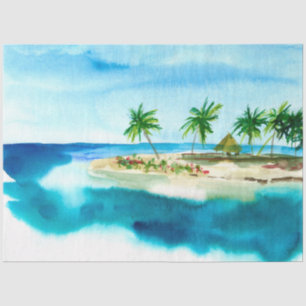Papier Mousseline Aquarelle Seascapes Series Design 2