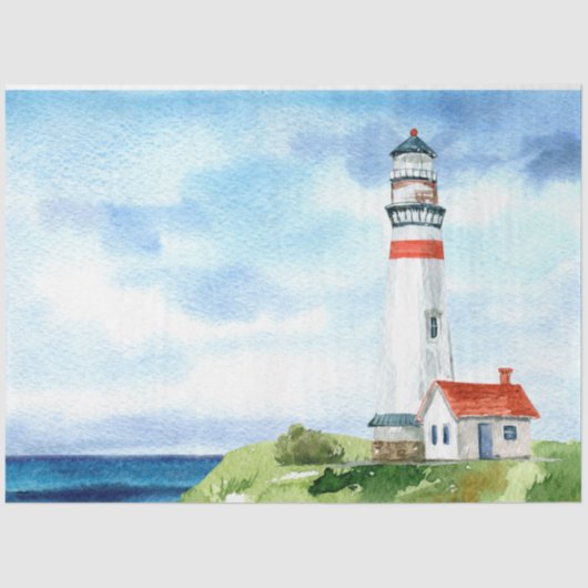 Papier Mousseline Aquarelle Seascapes Series Design 9 (Recto)