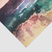 Papier Mousseline Aquarelle série coucher de soleil Design 12 (Détail)