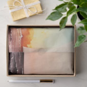 Papier Mousseline Aquarelle série coucher de soleil Design 5 (Cadeau)