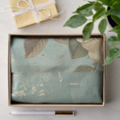 Papier Mousseline Aquarelle Shabby chic papillon orange & rose (Cadeau)