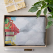 Papier Mousseline Aquarelle Siamese Kitten Noël (Cadeau)