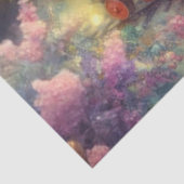 Papier Mousseline Aquarelle Souris de Noël équitation Train Découpag (Détail)