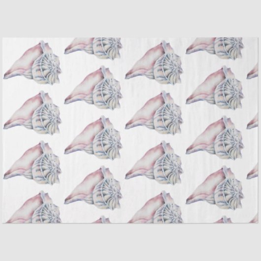 Papier Mousseline Aquarelle sous-marine SeaShell Series Design 15 (Recto)