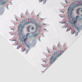 Papier Mousseline Aquarelle sous-marine SeaShell Series Design 24 (Détail)