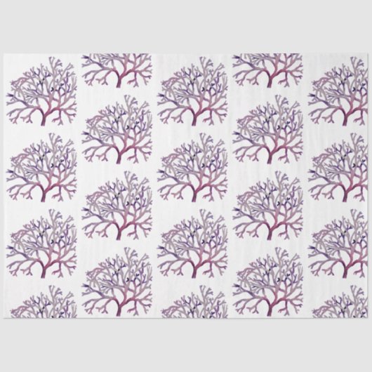 Papier Mousseline Aquarelle sous-marine SeaShell Series Design 31 (Recto)