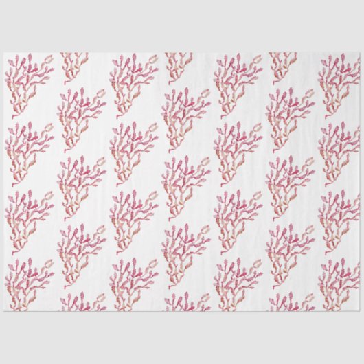 Papier Mousseline Aquarelle sous-marine SeaShell Series Design 33 (Recto)