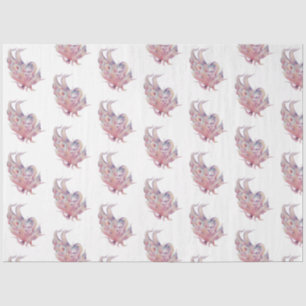 Papier Mousseline Aquarelle sous-marine SeaShell Series Design 34