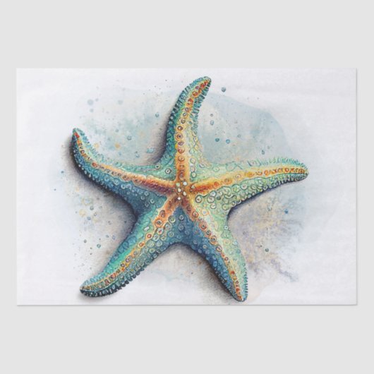 Papier Mousseline Aquarelle Starfish (Recto)