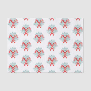 Papier Mousseline Aquarelle Sucre de canne de Noël Garland