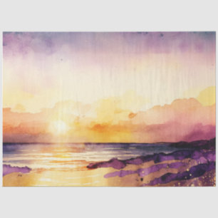 Papier Mousseline Aquarelle Sunset Series Design 8