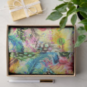 Papier Mousseline Aquarelle tendance mignonne éclaboussures de plume (Cadeau)