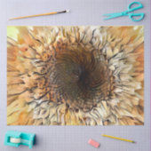 Papier Mousseline Aquarelle Tigre Tournesol collection élégante (Artisanat)