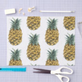 Papier Mousseline Aquarelle tropicale ananas Motif sans couture (Artisanat)