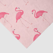 Papier Mousseline Aquarelle tropicale Flamingo rose pâle (Détail)