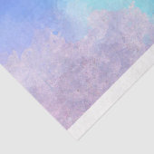 Papier Mousseline Aquarelle Turquoise violet Arrière - plan de décou (Détail)